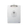 Klemmbrett Aluminium A4 "Flight Navigation"