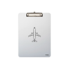 Klemmbrett Aluminium A4 "Aircraft Outline"