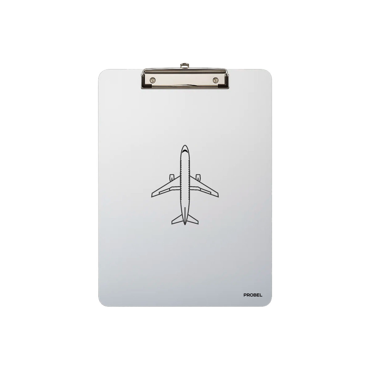 Klemmbrett Aluminium A4 "Aircraft Outline"