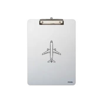 Klemmbrett Aluminium A4 "Aircraft Outline"