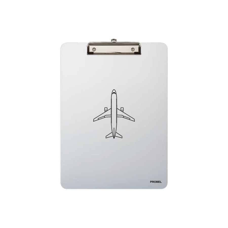 Aluminium-Klemmbrett A4 „Aircraft Outline“