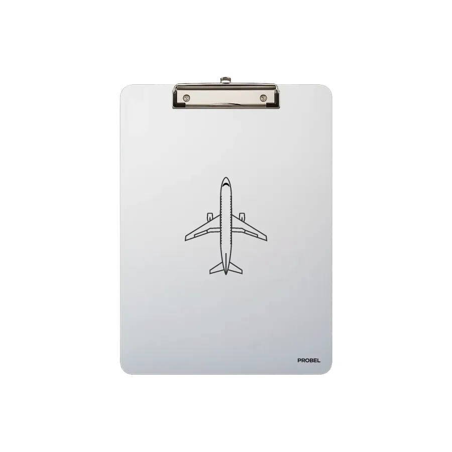 Aluminium-Klemmbrett A4 „Aircraft Outline“