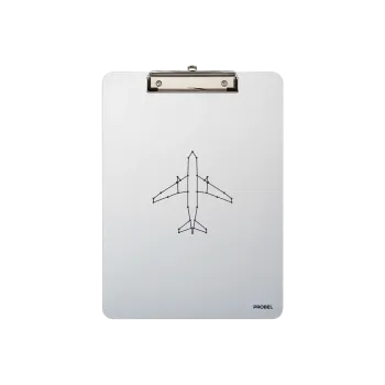 Klemmbrett Aluminium A4 "Dotline Aircraft"