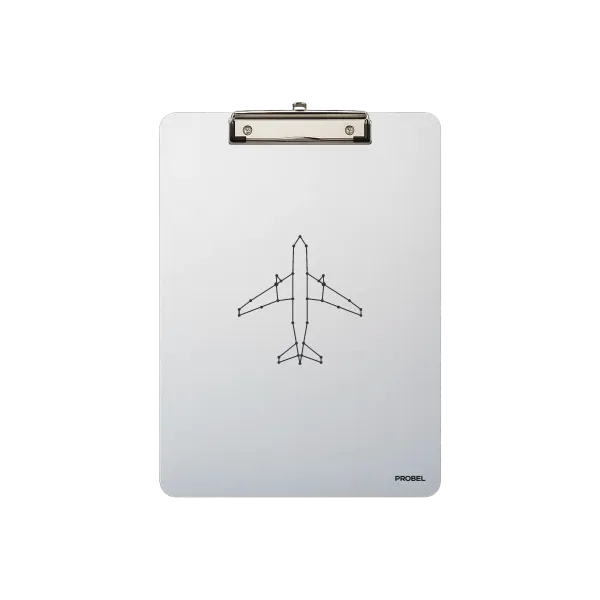 Aluminium-Klemmbrett A4 „Dotline Aircraft“
