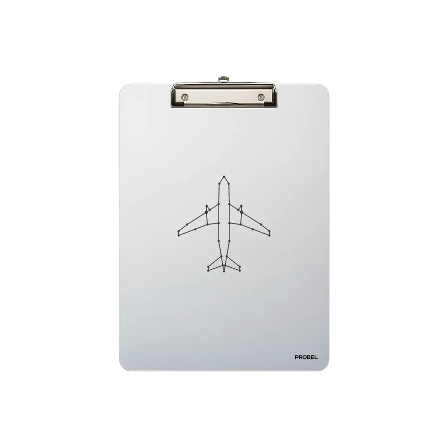 Aluminium-Klemmbrett A4 „Dotline Aircraft“