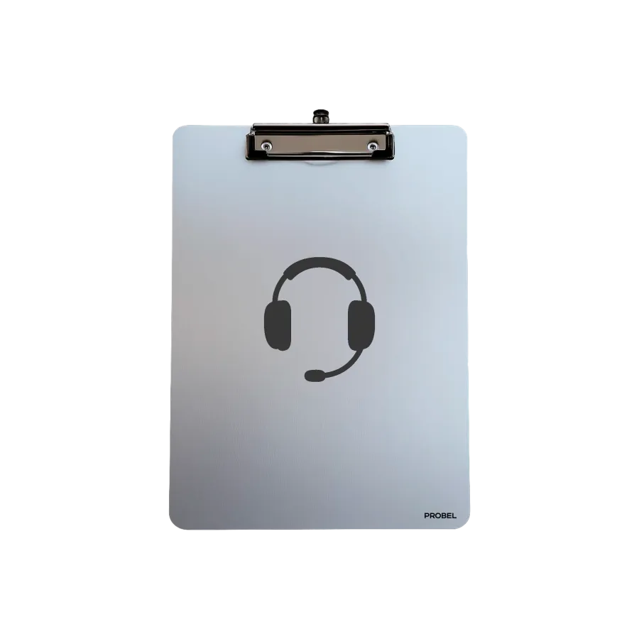 Aluminium-Klemmbrett A4 „Pilot Headset“