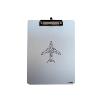 Klemmbrett Aluminium A4 "Topo Aircraft"