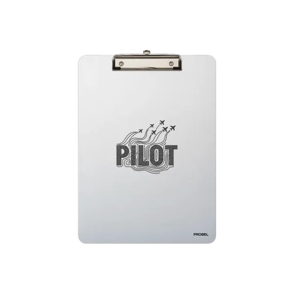 Aluminium-Klemmbrett A4 „Pilot Flow“