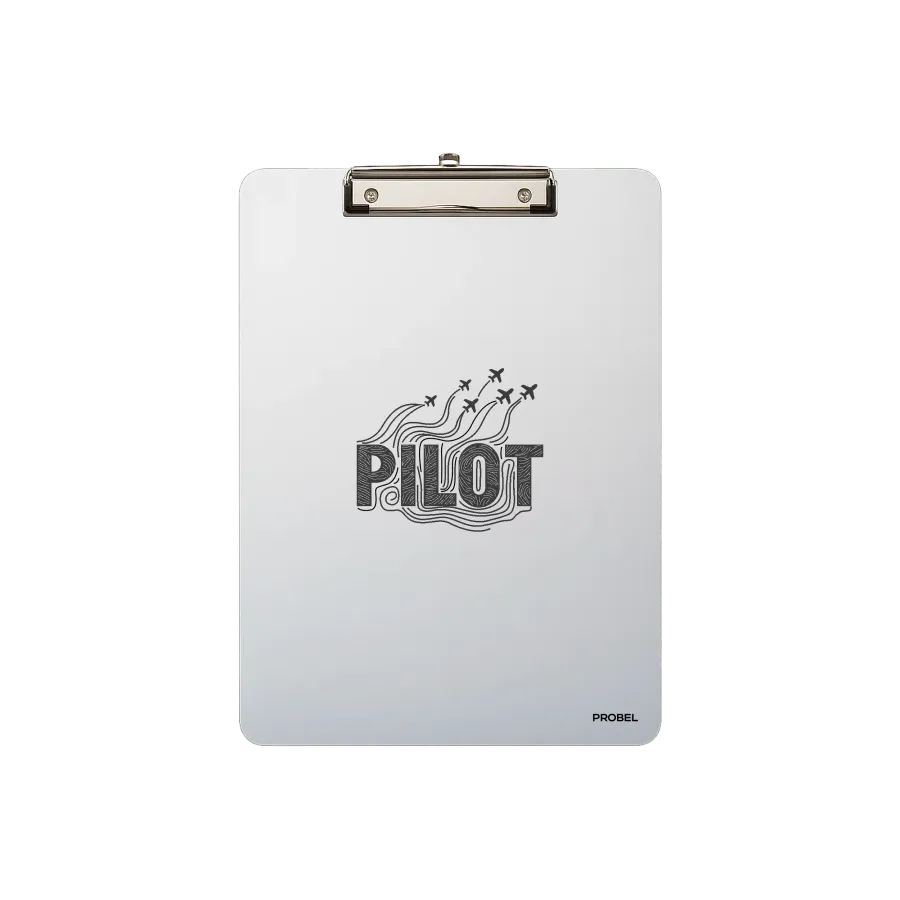 Aluminium-Klemmbrett A4 „Pilot Flow“