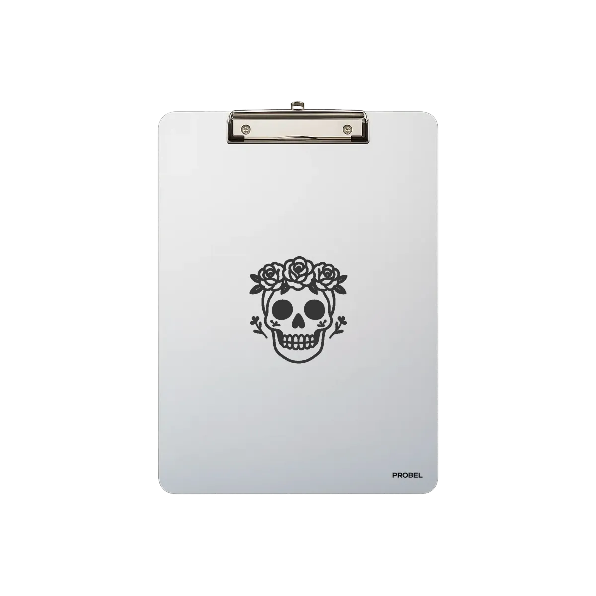 Klemmbrett Aluminium A4 "Rose Skull"