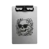 Porte-bloc en aluminium – Skull Flower – A4 A5 A6