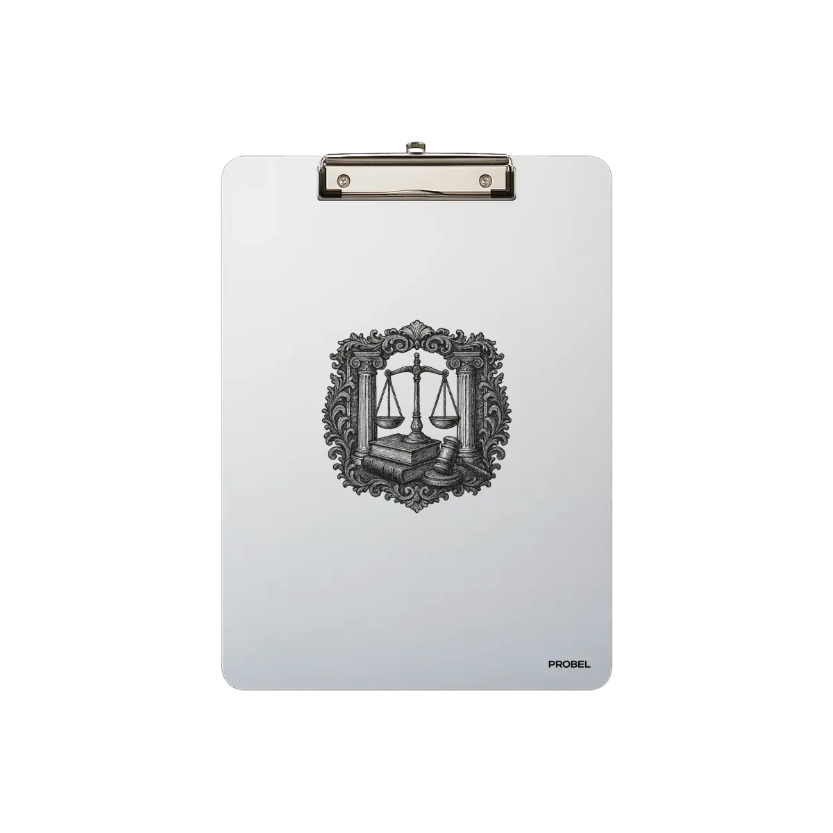 Klemmbrett Aluminium A4 "Justice Emblem"