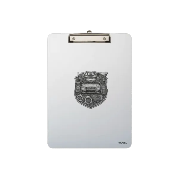 Aluminium-Klemmbrett A4 „Police Shield“
