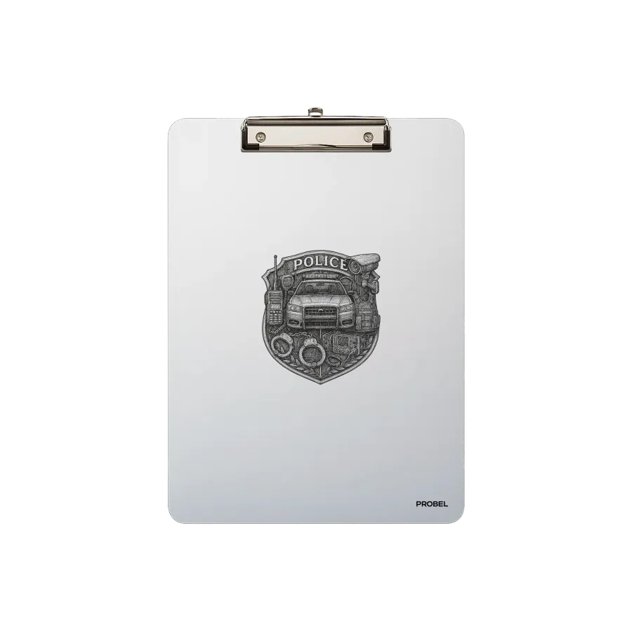 Aluminium-Klemmbrett A4 „Police Shield“