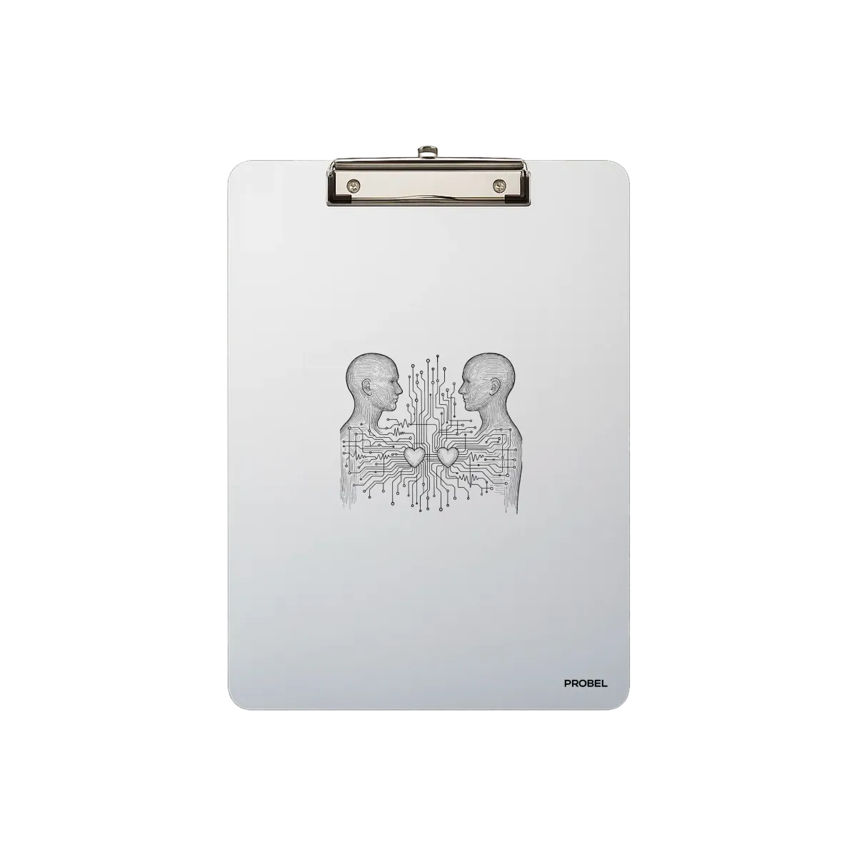 Aluminium Clipboard A4 "Digital Minds"