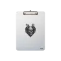 Alüminyum Clipboard A4 "Steam Skull Heart"