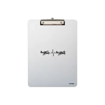 Portablocco in alluminio A4 "Aviation Heartbeat"