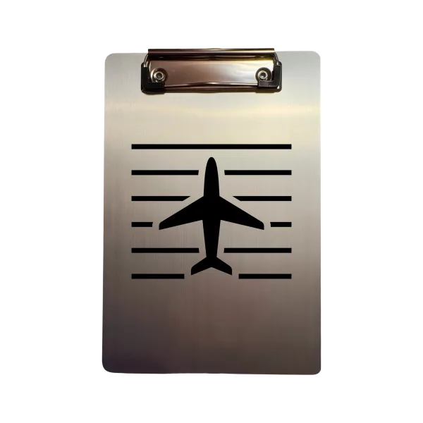 Aluminium-Klemmbrett A5 „Aircraft Lines“