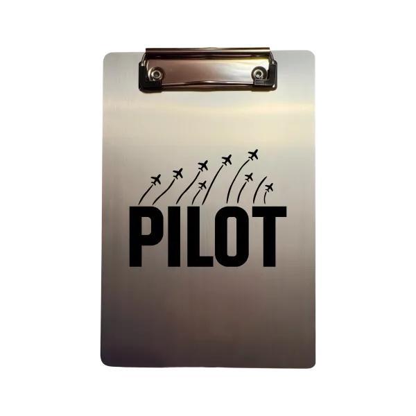 Aluminium-Klemmbrett A5 „Pilot Formation“