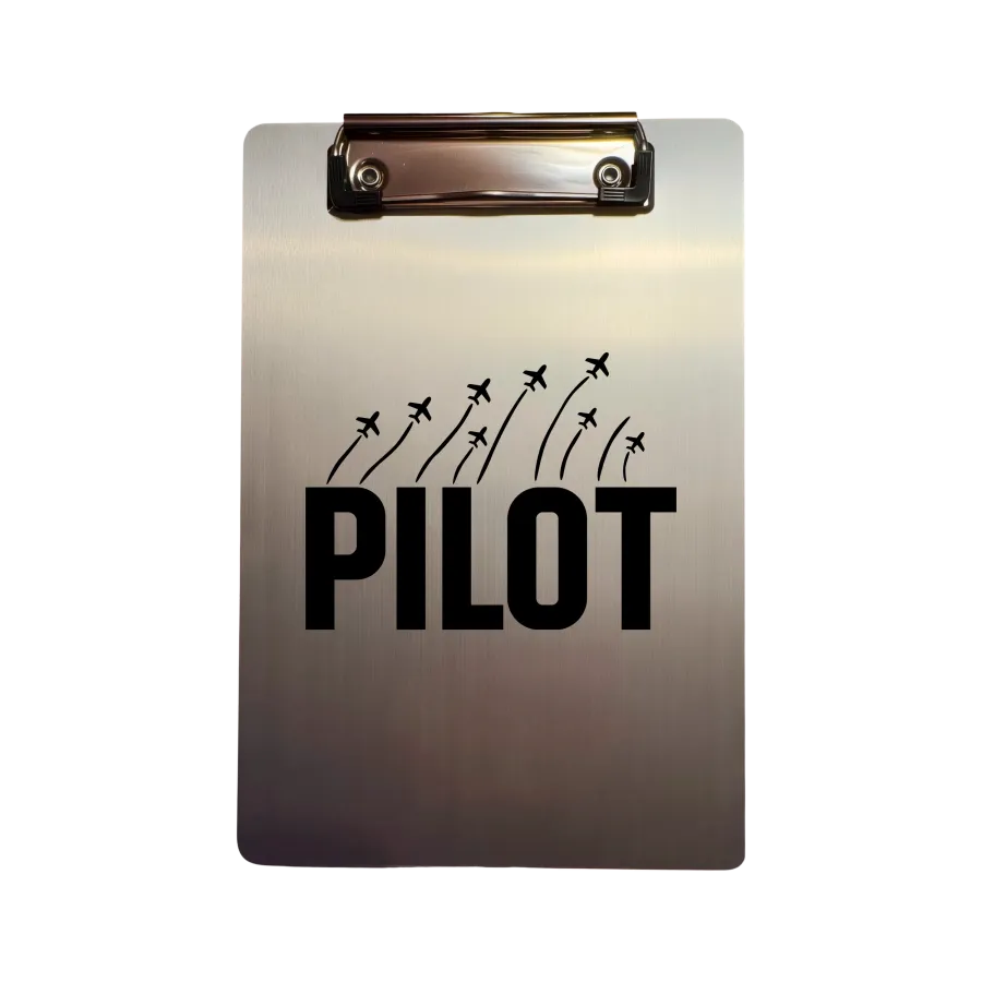 Aluminium-Klemmbrett A5 „Pilot Formation“