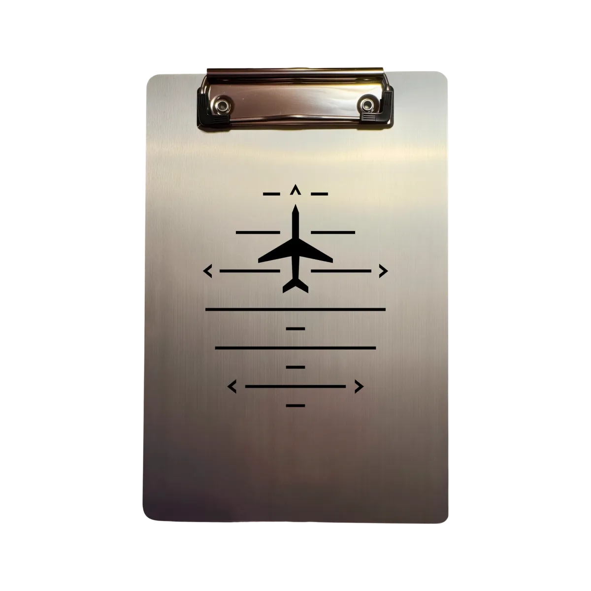 Klemmbrett Aluminium A5 "Pilot Vector Lines"