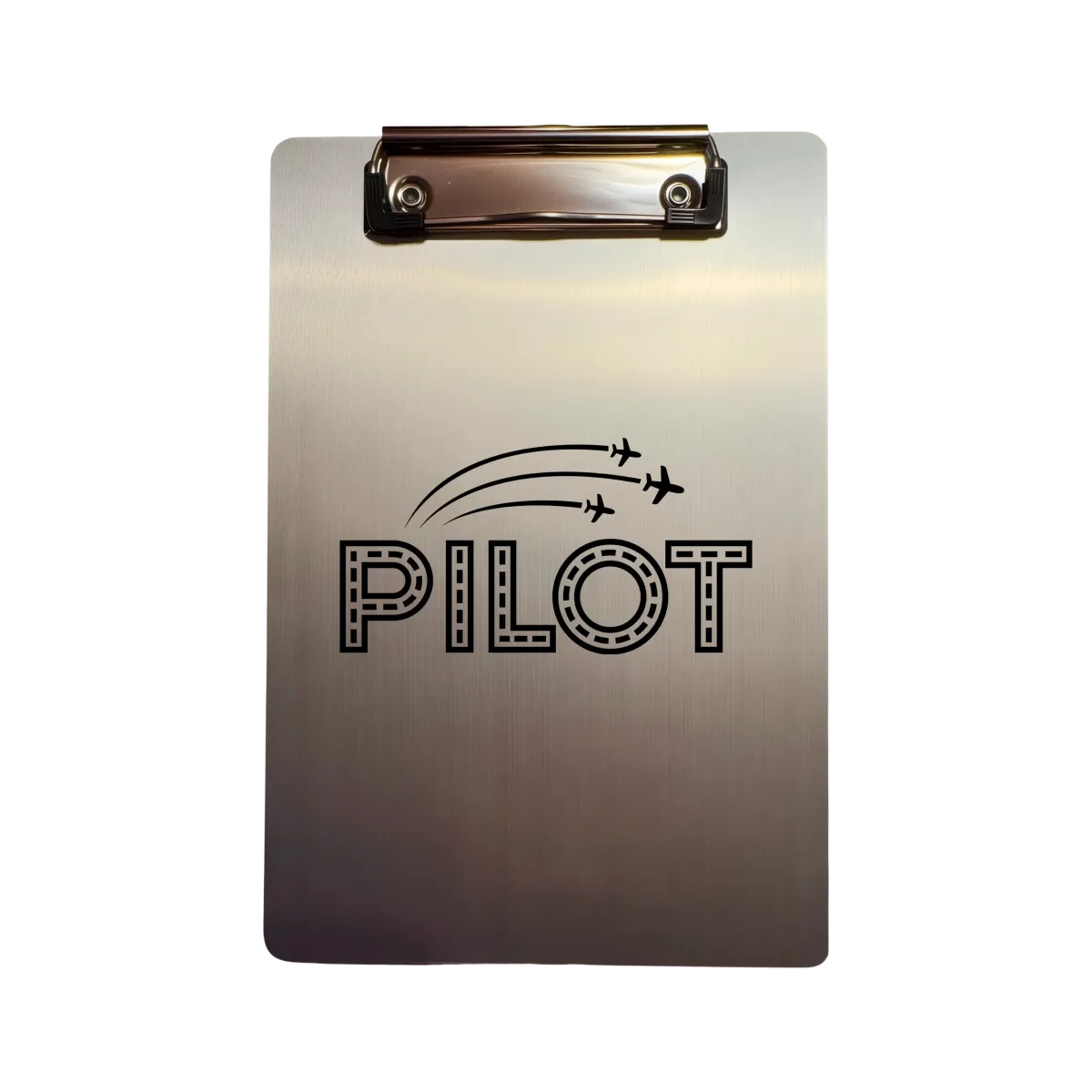 Алюминиевый планшет A5 "Pilot Script & Flight Trails"