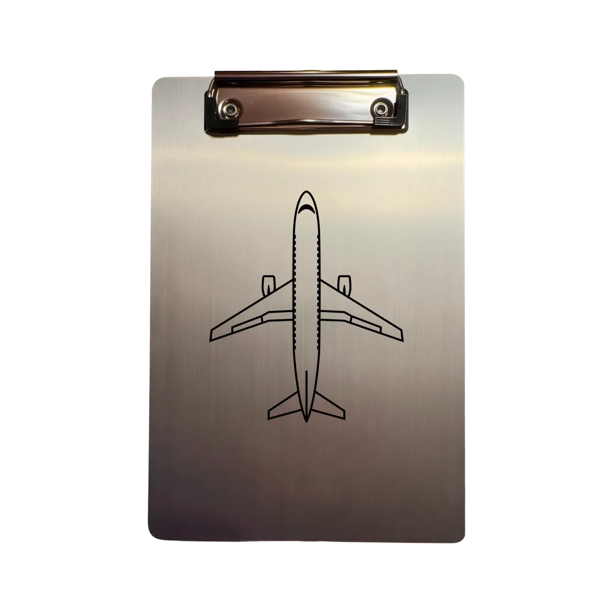Klemmbrett Aluminium A5 "Top View Airliner"