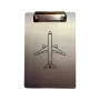 Klemmbrett Aluminium A5 "Top View Airliner"