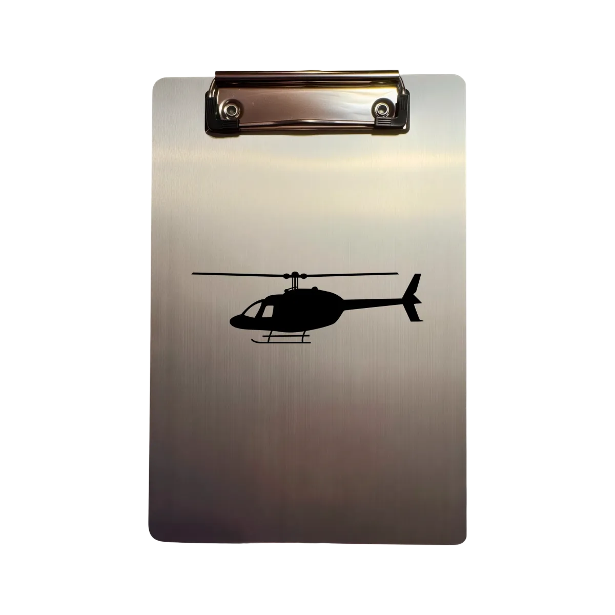 Klemmbrett Aluminium A5 "Helicopter Silhouette"