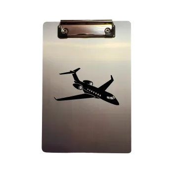 Klemmbrett Aluminium A5 "Business Jet Angle"