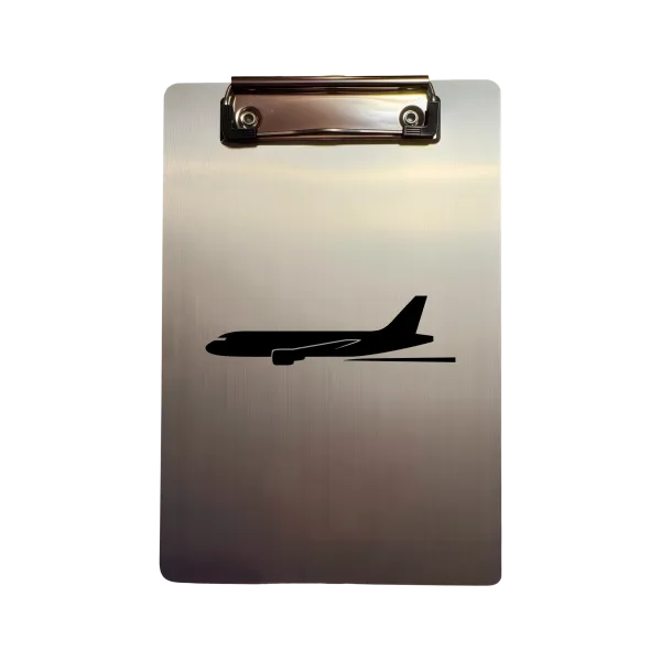 Aluminium-Klemmbrett A5 „Jet Runway Line“