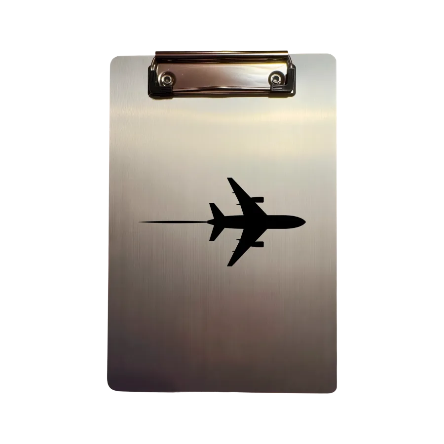 Aluminium-Klemmbrett A5 „Jet Contrail“