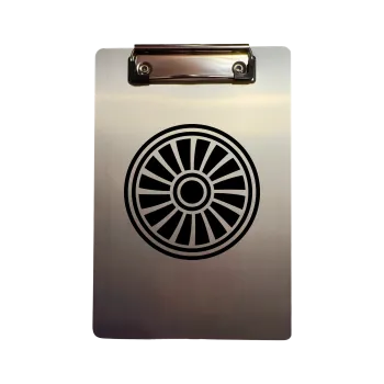 Klemmbrett Aluminium A5 "Jet Turbine"