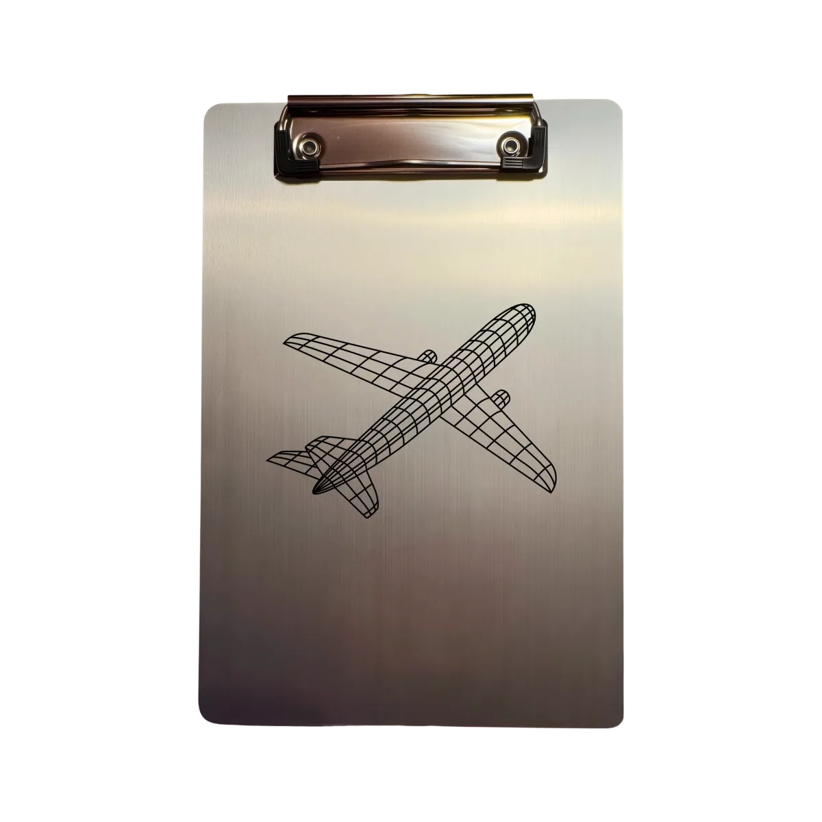 Klemmbrett Aluminium A5 "Aircraft Wireframe"