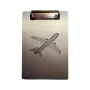 Klemmbrett Aluminium A5 "Aircraft Wireframe"