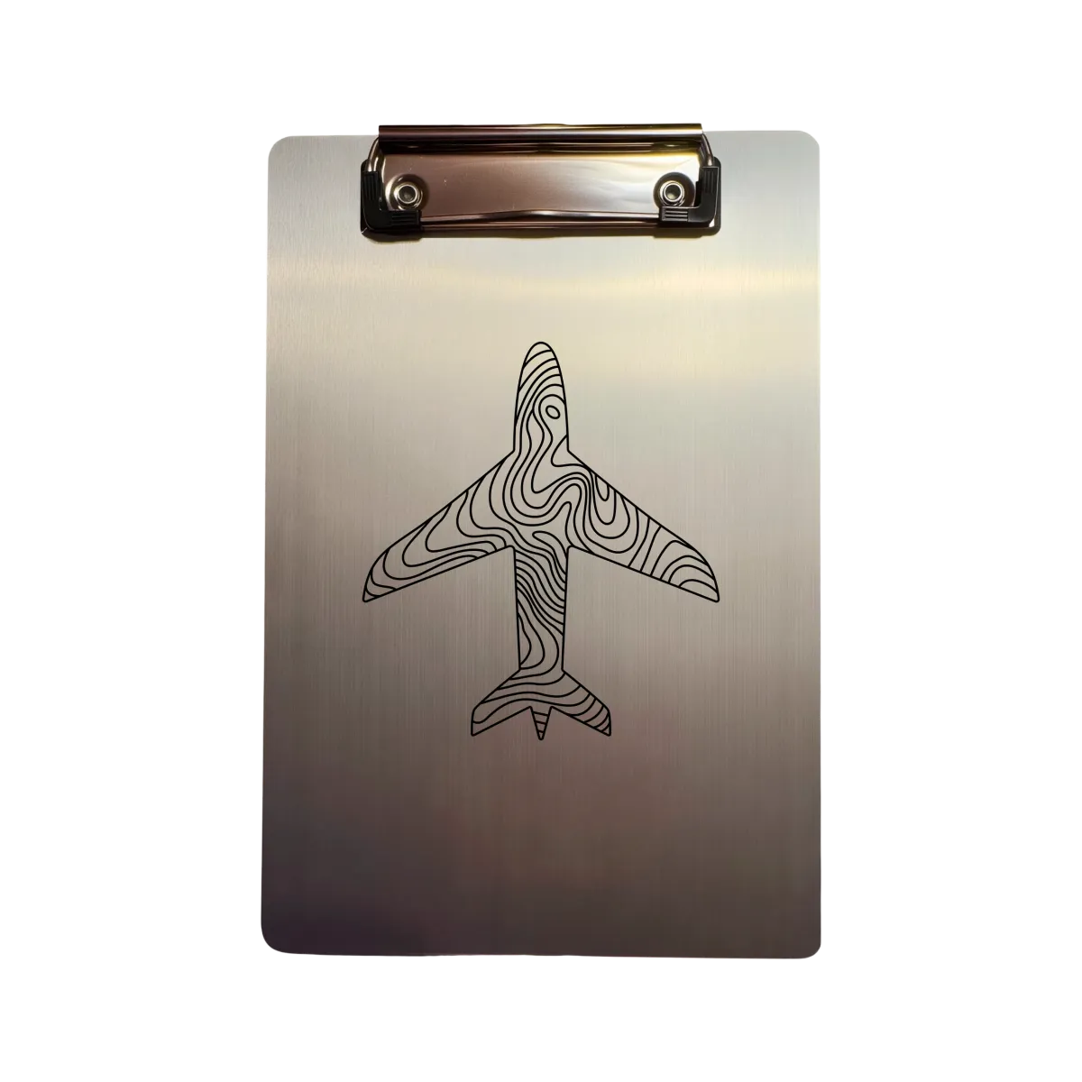 Klemmbrett Aluminium A5 "Aircraft Topographic"