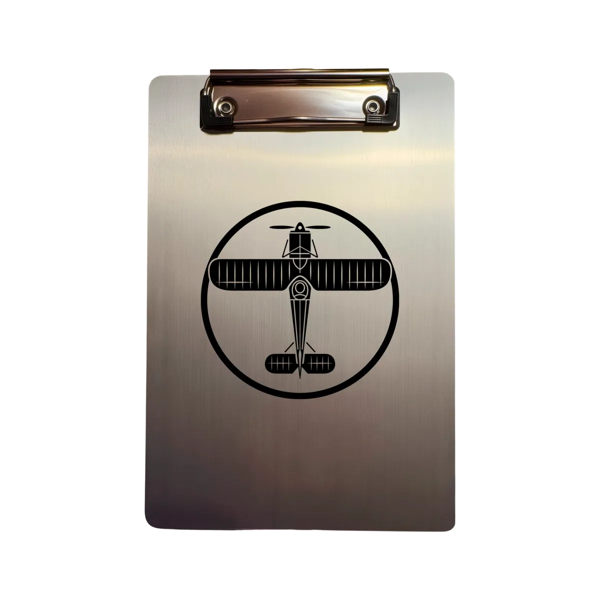 Алюминиевый планшет A5 "Vintage Biplane Emblem"