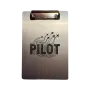 Klemmbrett Aluminium A5 "PILOT Topographic Flight"