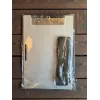Aluminium Clipboard A5 – Pilot Kneeboard mit Flugzeug-Lasergravur inkl. Kniegurt