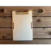 Aluminium Clipboard A5 – Pilot Kneeboard mit Flugzeug-Lasergravur inkl. Kniegurt