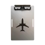 Aluminium Clipboard A5 – Pilot Kneeboard mit Flugzeug-Lasergravur inkl. Kniegurt