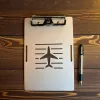 Aluminium Clipboard A5 – Pilot Kneeboard Runway