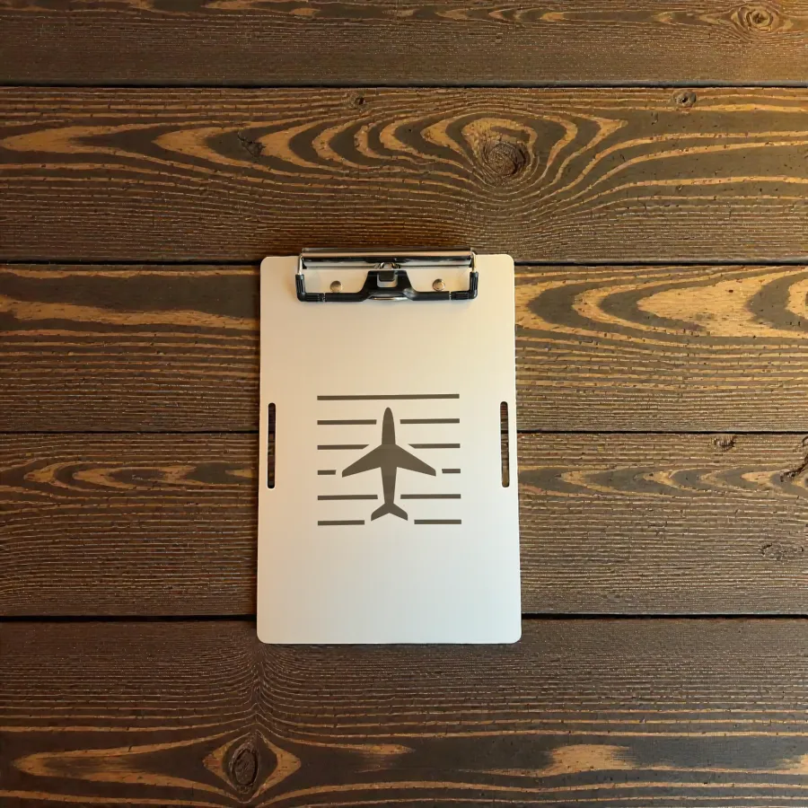 Clipboard Aluminium PROBEL – Pilot Kneeboard Runway