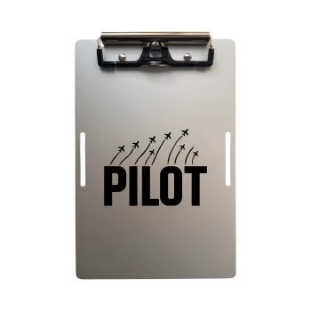 Aluminium Klemmbrett A5 – Pilot Kneeboard „PILOT“
