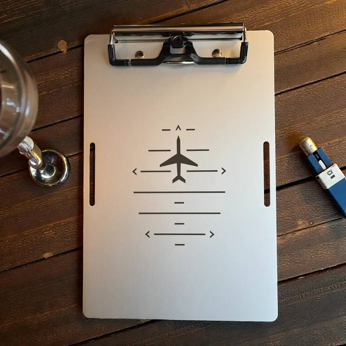 Aluminium Klemmbrett PROBEL – Pilot Kneeboard Nav