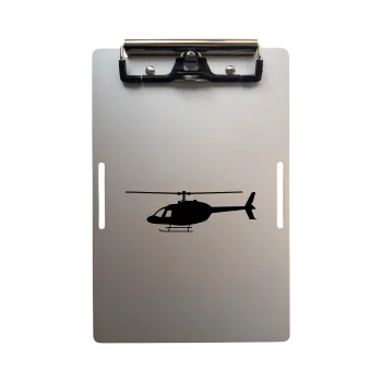 Aluminium Klemmbrett A5 – Pilot Kneeboard Helicopter