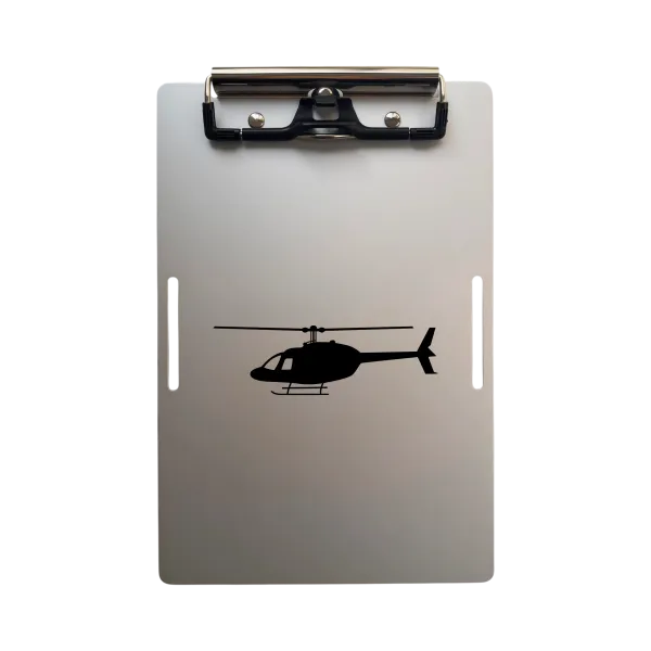 Aluminium-Klemmbrett A5 – Kniebrett Helicopter