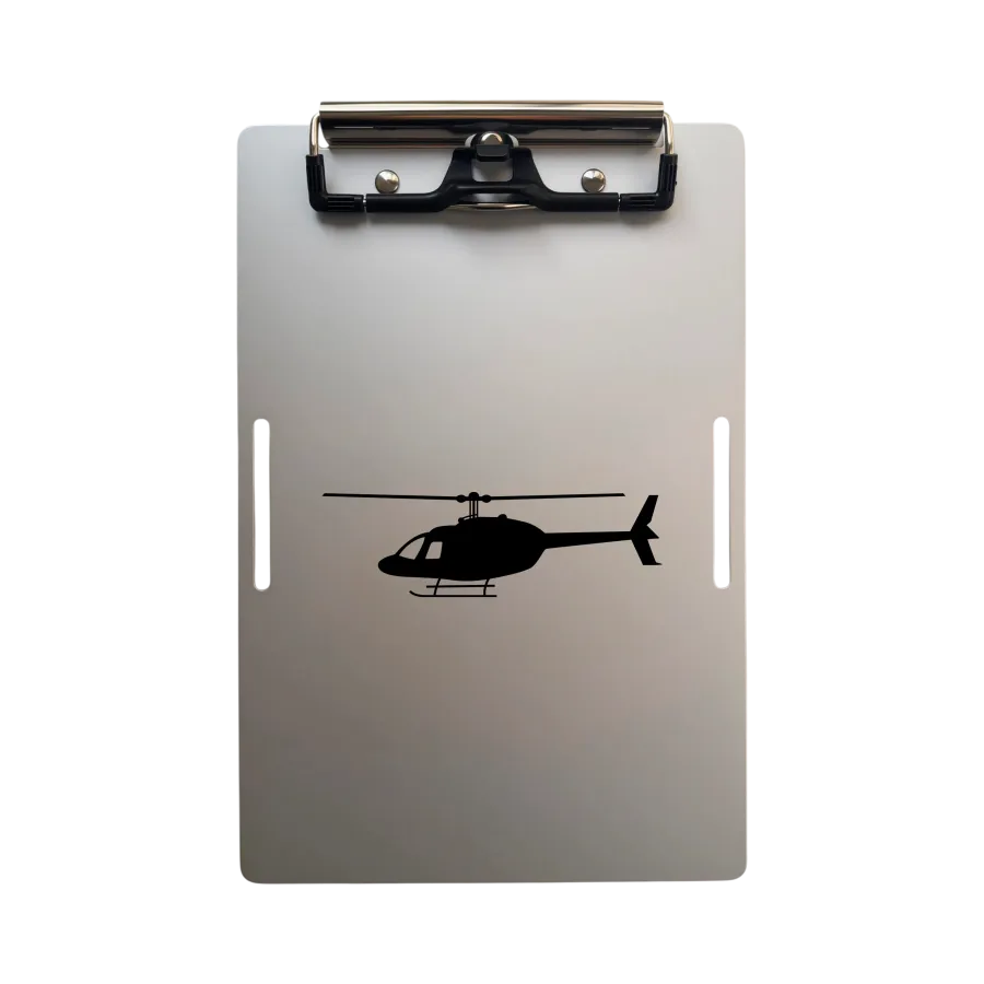 Hliníkový Klemmbrett PROBEL – Pilot Kneeboard Helicopter