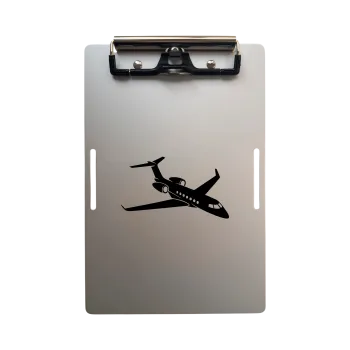 Aluminium Klemmbrett A5 – Pilot Kneeboard Business Jet