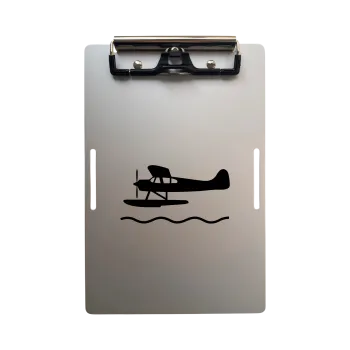 Aluminium Klemmbrett A5 – Pilot Kneeboard Seaplane